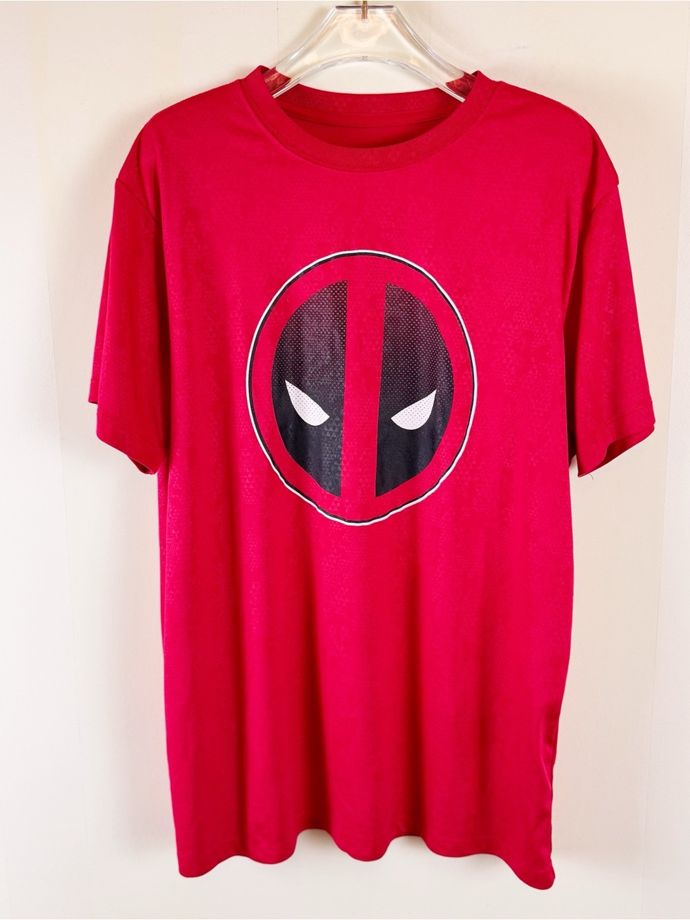 Deadpool Graphic T Shirt Men’s XL Red Marvel Movie Short Sleeve Crewneck Tee
